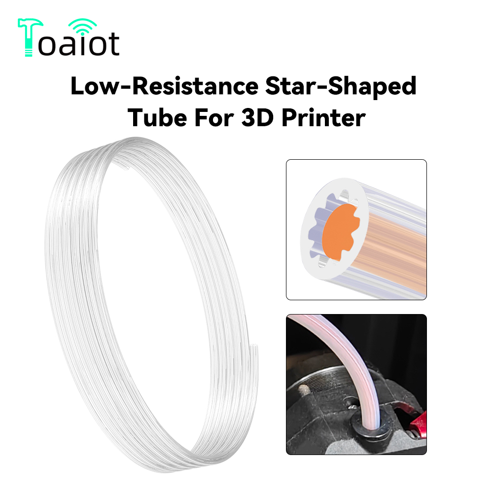 3D Printing Bambu Lab A1 - Low-Resistance Star-Shaped PTFE Tube For 3D