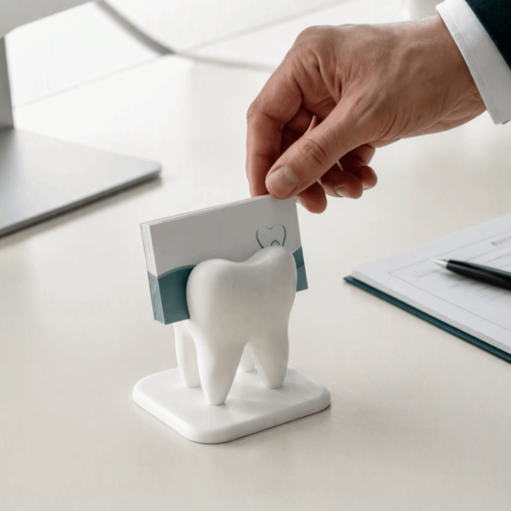 3D Printing Tooth - 3D Printed Tooth-Shaped Business Card Storage