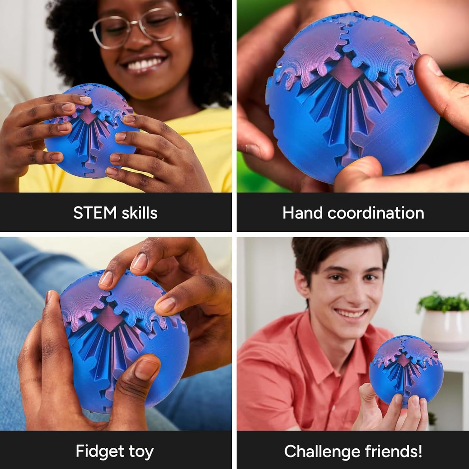 Gear Ball 3D Printed Fidget To - огляд і ціна 3D Printing Gears