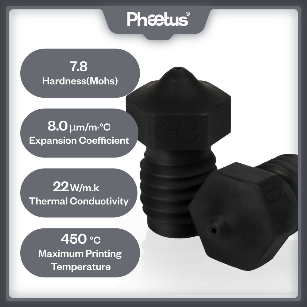 PHAETUS High Quality Hardened  - огляд і ціна Carbon Fiber Filament