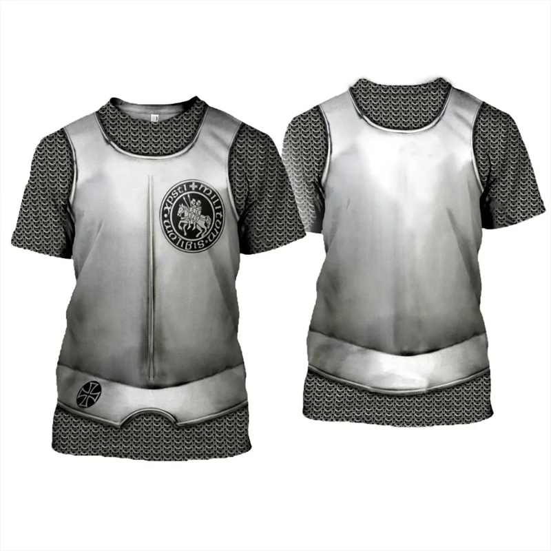 Knights Templar Graphic T-shir - огляд і ціна 3D Printing Knight Armor