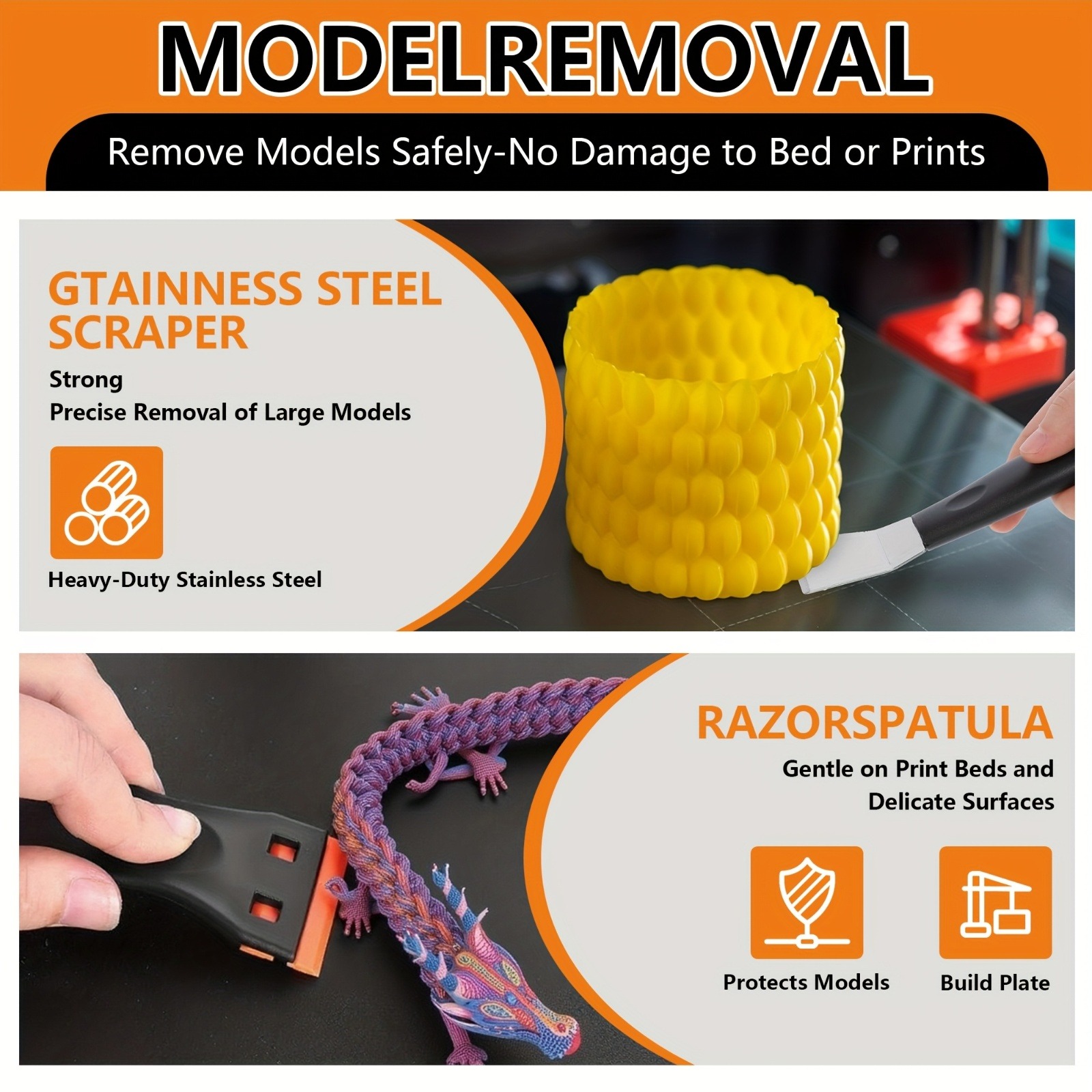 3D Printer Tools Kit, 33pcs 3D - огляд і ціна 3D Print Removal Tool