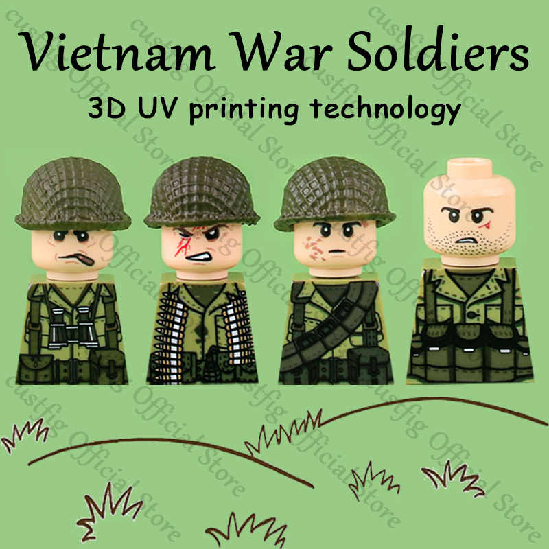 WW2 Soldier Figures Weapon 3D  - огляд і ціна 3D Printing Lego Bricks