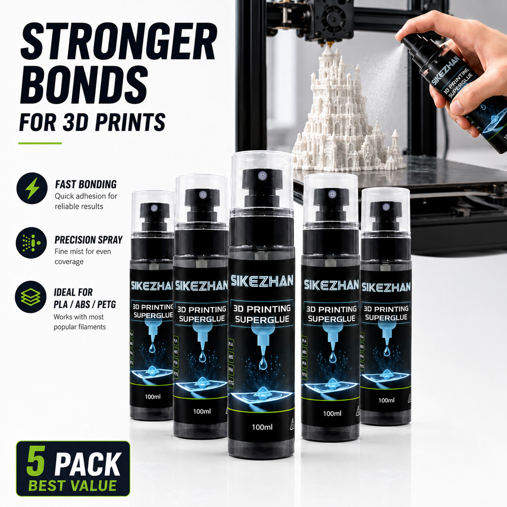5Pcs 3D Printer Adhesive Spray - огляд і ціна Carbon Fiber Filament