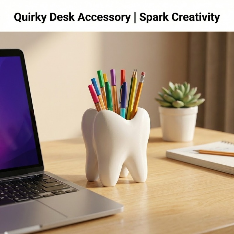 3D Printed Tooth Shaped Deskto - огляд і ціна 3D Printing Tooth