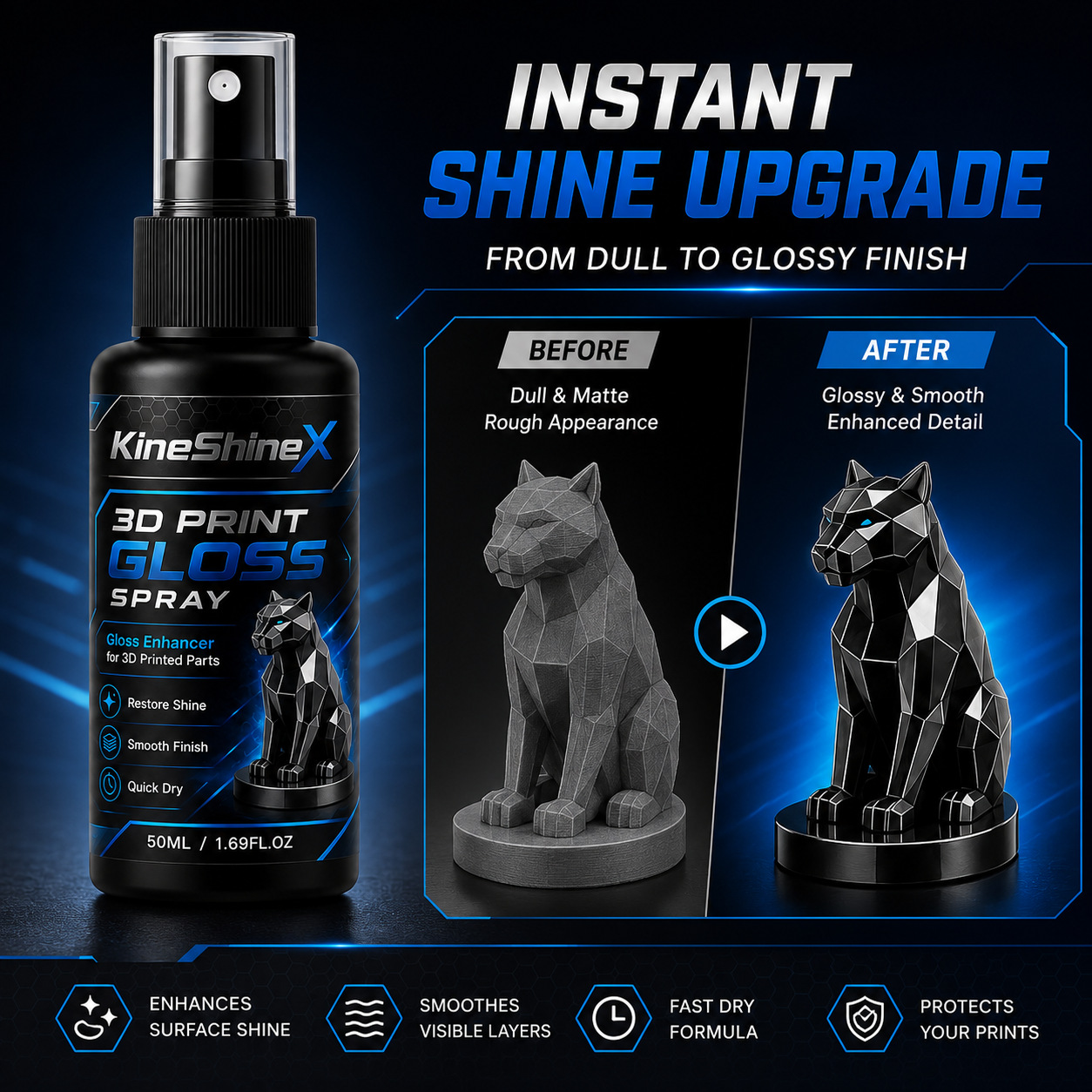 2026 New 3D Print Gloss Spray, - огляд і ціна 3D Print Removal Tool