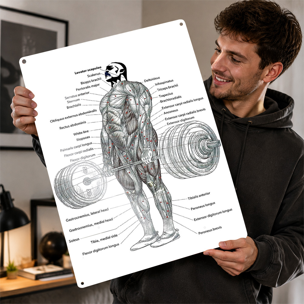 Deadlift Muscle Anatomy Diagra - огляд і ціна 3D Printing Diagram