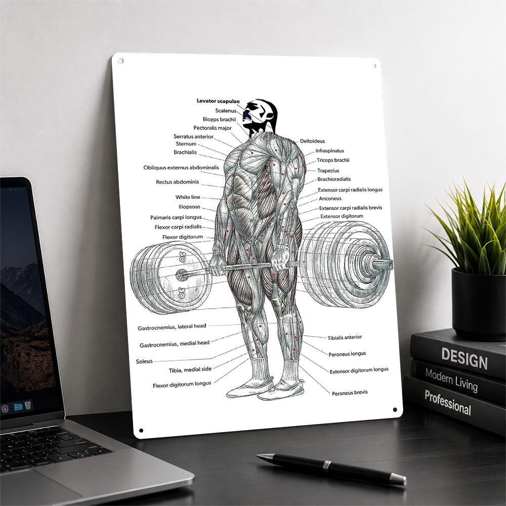 Deadlift Muscle Anatomy Diagra - огляд і ціна 3D Printing Diagram