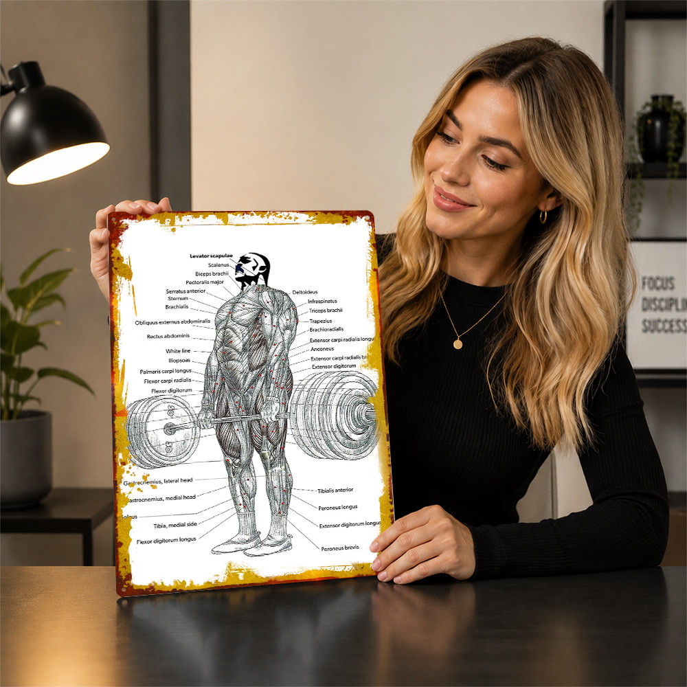 Deadlift Muscle Anatomy Diagra - огляд і ціна 3D Printing Diagram
