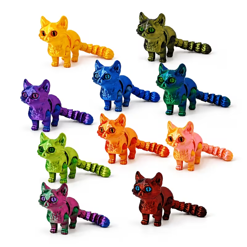 1pc 3D Printed Cute Cartoon Ca - огляд і ціна 3D Printing Use