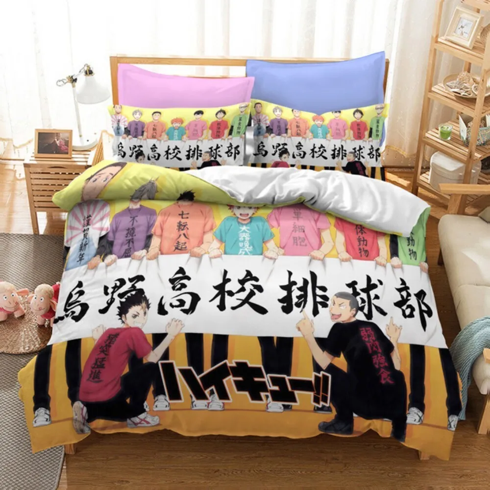 Cartoon Anime Haikyuu Bedding  - огляд і ціна 3D Printing Bambu