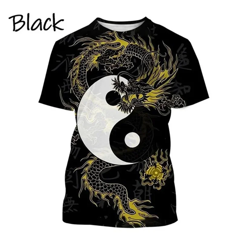 Chinese Tai Chi Pattern T-Shir - огляд і ціна 3D Printing Diagram