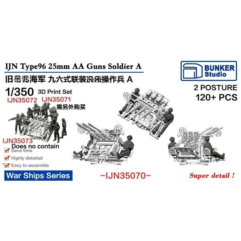 BUNKER IJN35070 1/350 War Ship - огляд і ціна 3D Printing Gears