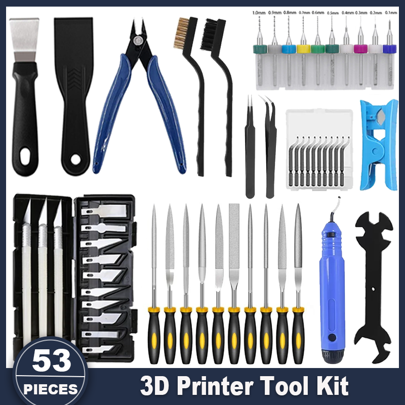 3D Printer Tools Kit, 53pcs 3D - огляд і ціна 3D Print Removal Tool