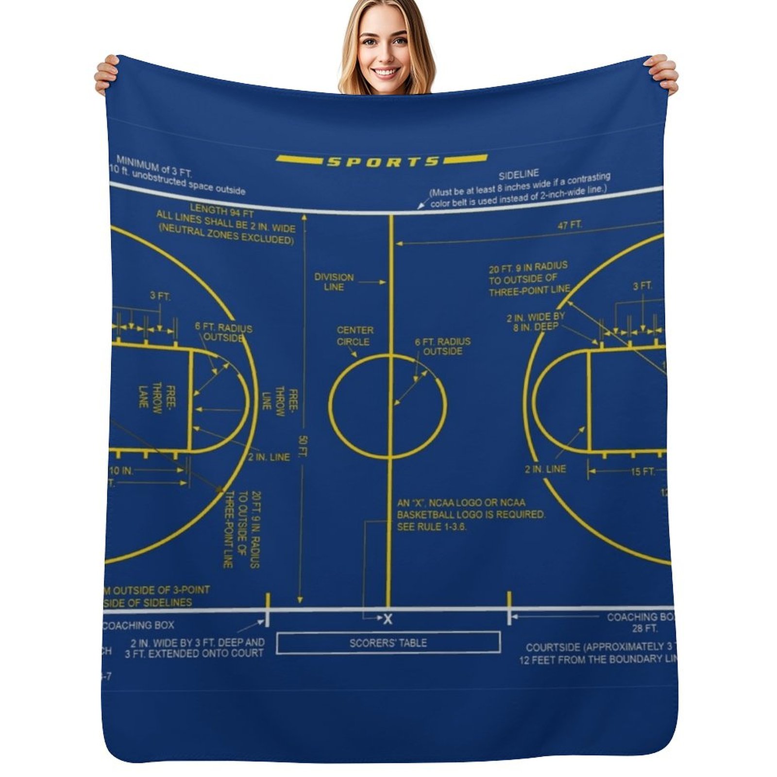 College Basketball Court Diagr - огляд і ціна 3D Printing Diagram