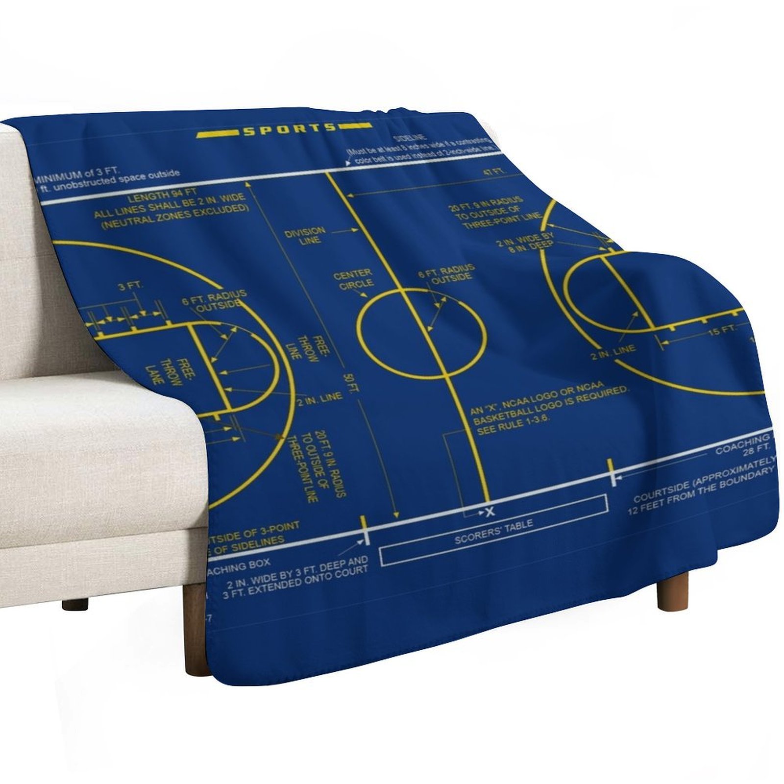 College Basketball Court Diagr - огляд і ціна 3D Printing Diagram
