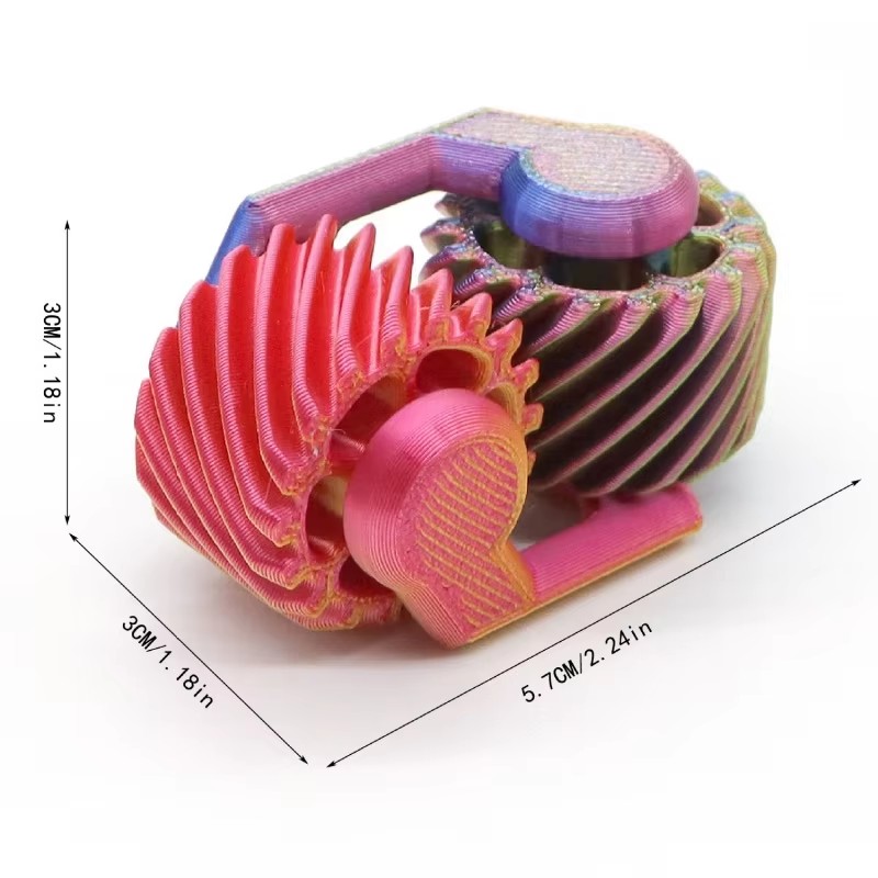 1PCS 3D Printed Fidget Spinner - огляд і ціна 3D Printing Gears